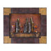 Abstract Wall Plaque in Copper Bronze/Black