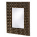 Justin Rectangular Framed Mirror in Copper