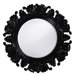 Anita Round Framed Mirror in Black