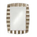 Bangkok Wall Mirror in Burnished Silver