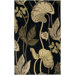 Waverly Black Floral Rug