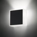 Beta Square Wall Sconce in Soft Black Lacquer