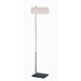 Floor Lamp in Polished Steel/Black