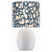 Ceramic Table Lamp in White