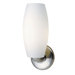 Lunar Long  Wall Sconce in Steel and Frost