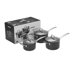 Toughened Nonstick Three Piece Saucepan Set