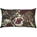 Flora 15 x 27 Pillow in Brown/Eggplant.
