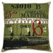 Ticket Pillow in Olive