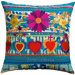 Mexico Cotton Hearts Print Pillow
