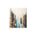 Handpainted City Abstract Printed Canvas Art - 28" X 24"