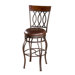 Bella Stool in Pepper with Bourbon Leather