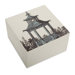 Alabaster Lacquer Box in Pavilion Aqua