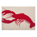 Lobster Placemat in Lava