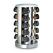 20-Bottle Revolving Spice Tower in Stainless Steel