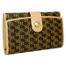 Aristo Multi-Fold Button Wallet in Brown