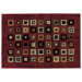 Impressions Grid Block Red Multi Rug
