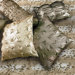 Metallica Ruching Decorative Pillow