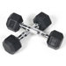 Pair of Rubber Coated Hex Dumbbells