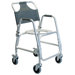 Aluminum Shower Chair with Casters and Option Footrests