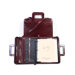 Italian Leather Zip Binder With Drop Handles