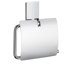Pool Toilet Paper Holder with Lid in Polished Chrome
