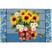 Sunflowers In Bandana Pot Rug