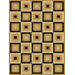 Blocks Dimensions Squares Beige/ Black Rug