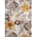 Blue White/Nickel Floral Rug