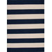 Pura Vida Medieval Blue/White Ice Stripe Rug