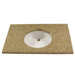 22" x 37" Granite Vanity Top with 4" Centers