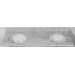 22" x 61" Marble Double Bowl Vanity Top with 8" Centers in White Carrera
