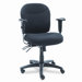 Wrigley Series Mid-Back Multifunction Chair with Black Upholstery