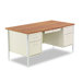 60" Double Pedestal Steel Computer Desk