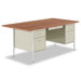 72" Double Pedestal Steel Computer Desk