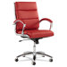 Mid-Back Leather Neratoli Slim Profile Office Chair