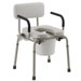 Padded Drop-Arm Commode