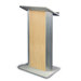 Hardrock Maple Lectern with Satin Anodized Aluminum