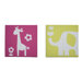 Safari Brights Canvas Wall Art - 2 Piece