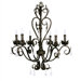 Barcelona  6 Light Chandelier with Crystal Drops