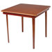 Straight Edge Wood Folding Card Table in Cherry