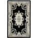 New Aubusson Black Rug