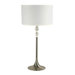 Luella  Table Lamp in Brushed Steel with White Acrylic Accents