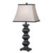 Steppe Table Lamp in Black with Silver Highlights - Set of Two