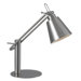 Nelson One Light Desk Lamp in Brushed Steel