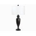 Lathe One Light Table Lamp in Madera Bronze
