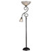 Treble 2 Light Mother and Son Torchiere Floor Lamp