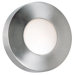 Burst Round Outdoor Wall Sconce in Polished Aluminum