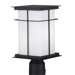 Mesa Outdoor Post Lantern in Textured Black