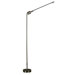 Tublette Floor Lamp in Brushed Steel Finish