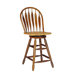 Madison Park 24" Windsor Swivel Counter Stool in Cinnamon/Espresso